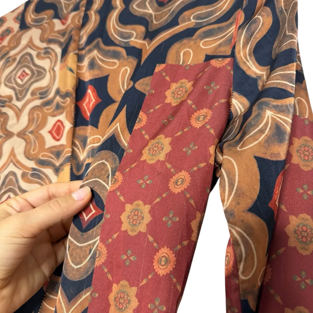 Misa Eliza Patchwork Wrap Dress - Image 8