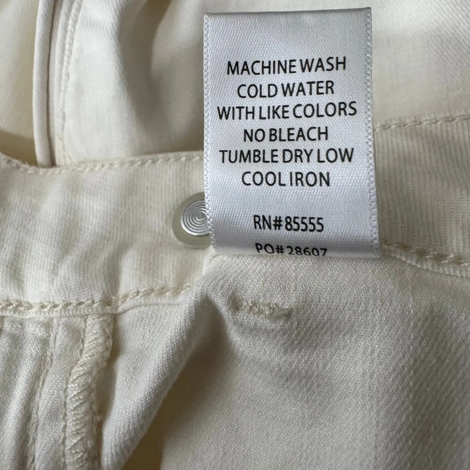 Pistola Women's Cream Utility Crop High Rise Pants Size 29 Cotton Blend - Image 3