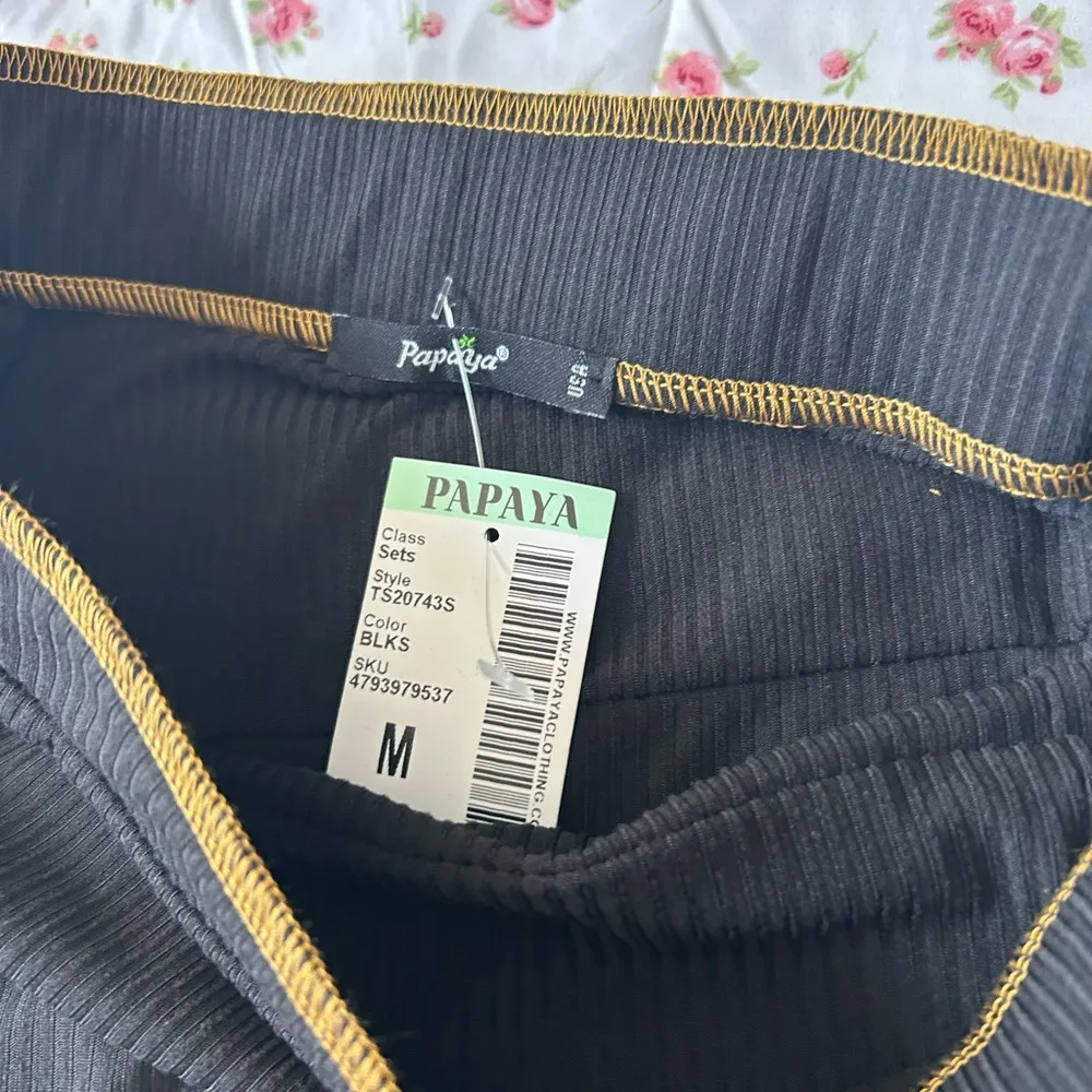 PAPAYA contrast seam asymmetrical skirt - Image 2