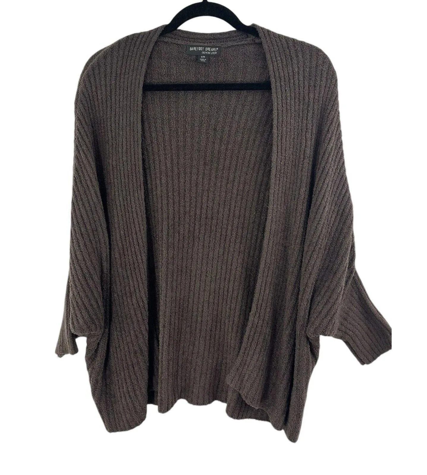 Barefoot Dreams CozyChic Lite Ribbed Shrug Cardi Sweater S M Beachy Cozycore - Image 3