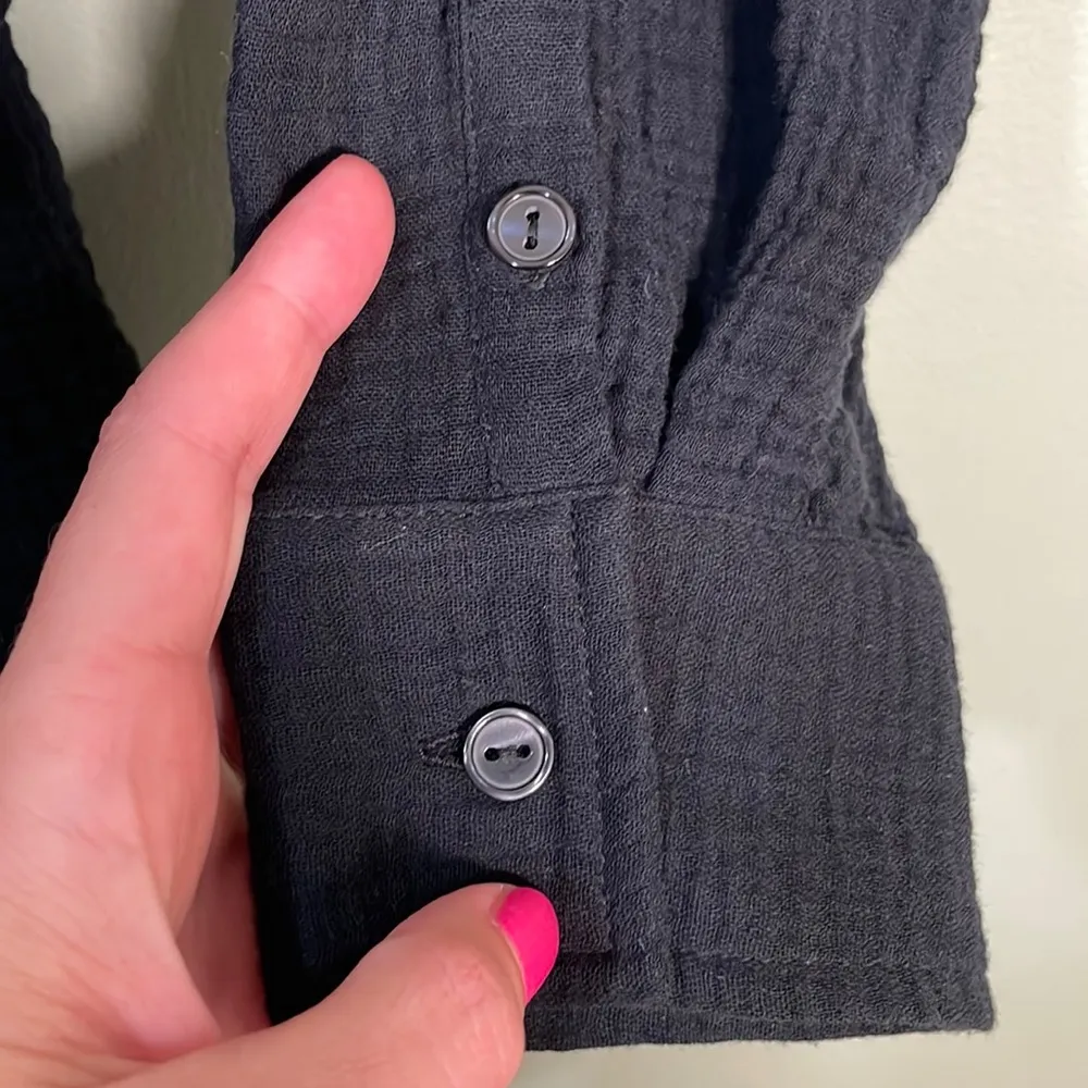 Andie The Corvo Button Up Top CoverUp Black size S NWT - Image 8