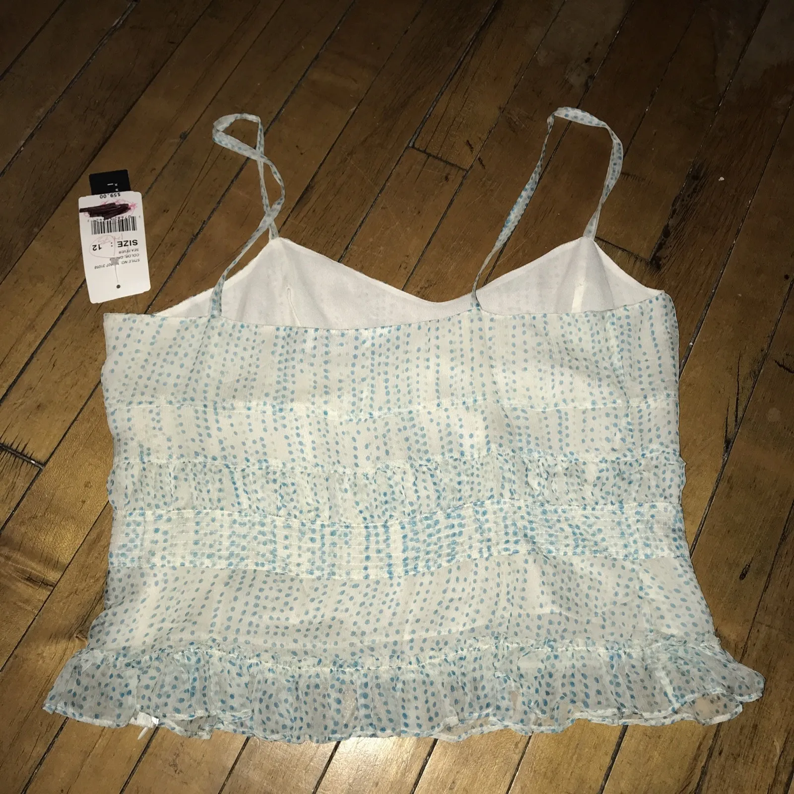ECI New York Womens Size 12 Camisole Green Sea Fever Nwt - Image 5