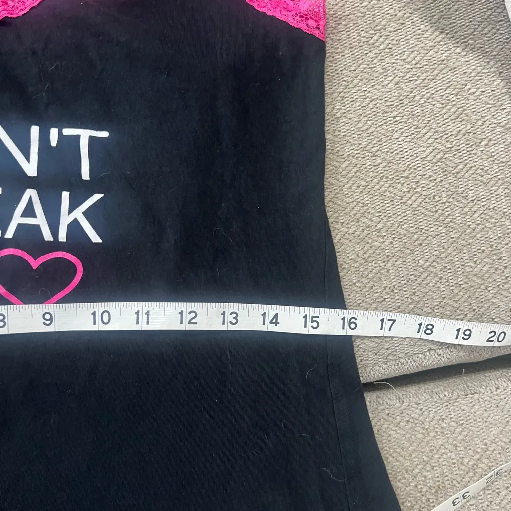 Black and Pink Women's Nightdress Don’t break my heart Size L - Image 7