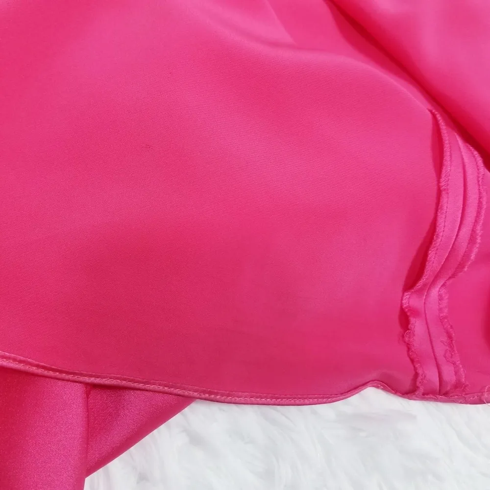 Calvin Klein Pink Sateen Party Prom Long Gown - Image 12