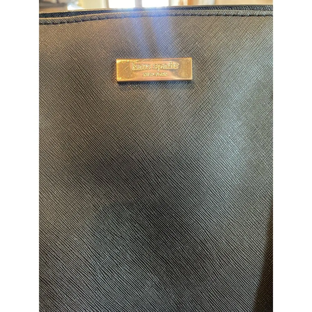 Kate Spade Newbury Lane Miles Black Saffiano Leather Tote Shoulder Bag - Image 7