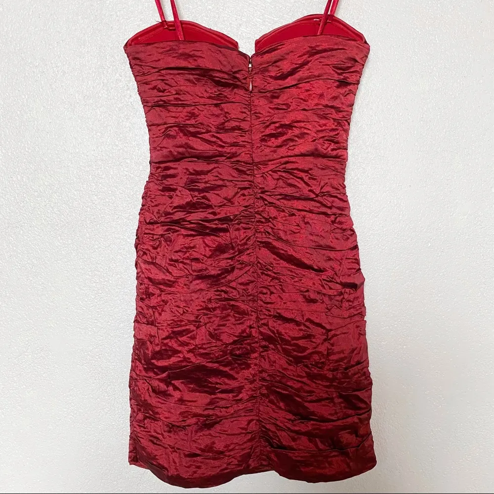 BCBG Max Azria Tristina Ruby Strapless Dress Size 0 - Image 13