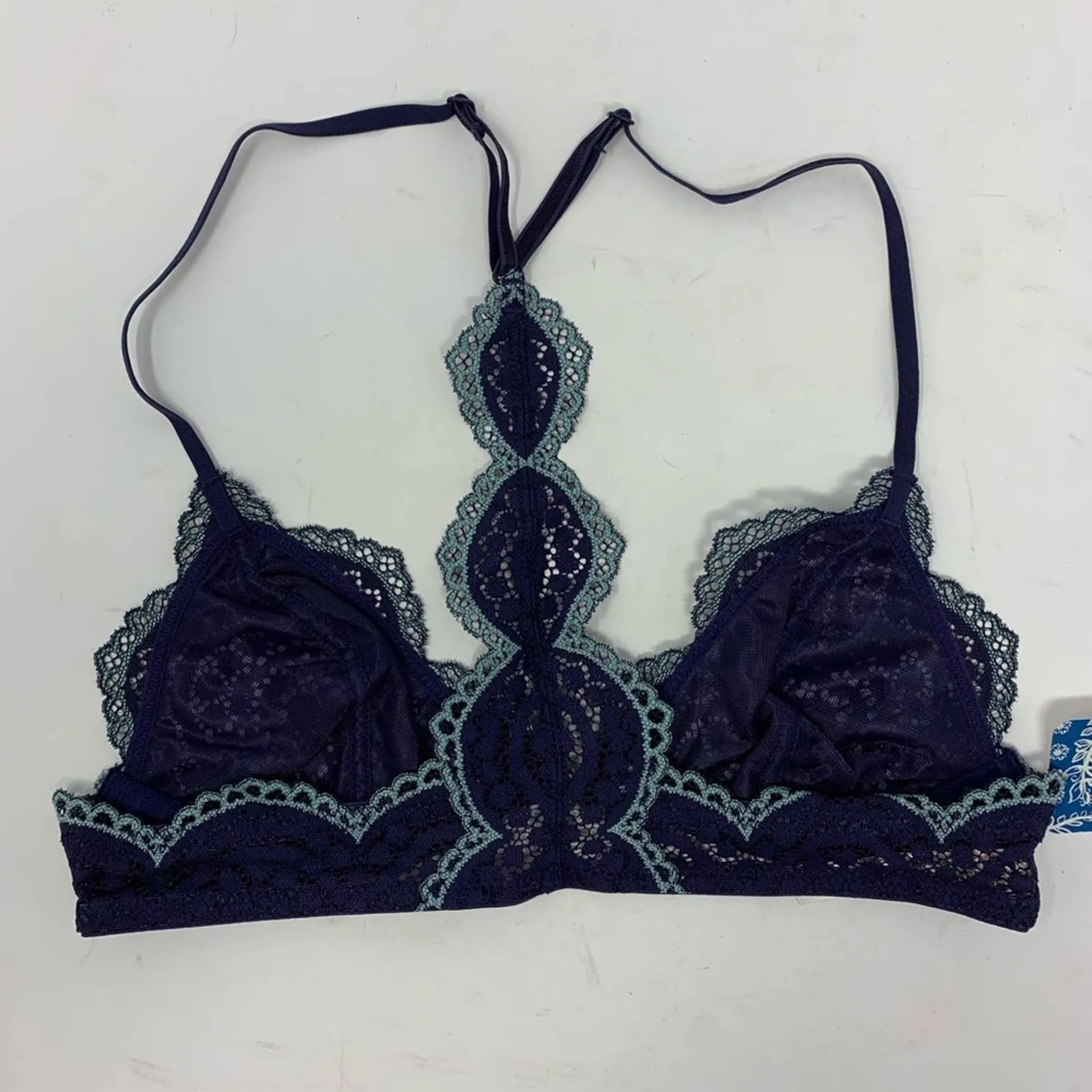 Free People blue Slow Dance‎ underwire bra 32A new - Image 4