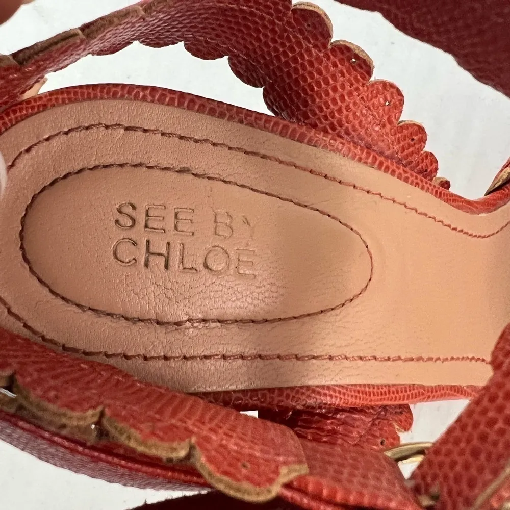 See By Chloe  Wedge Sandals - Size 8 - Image 11