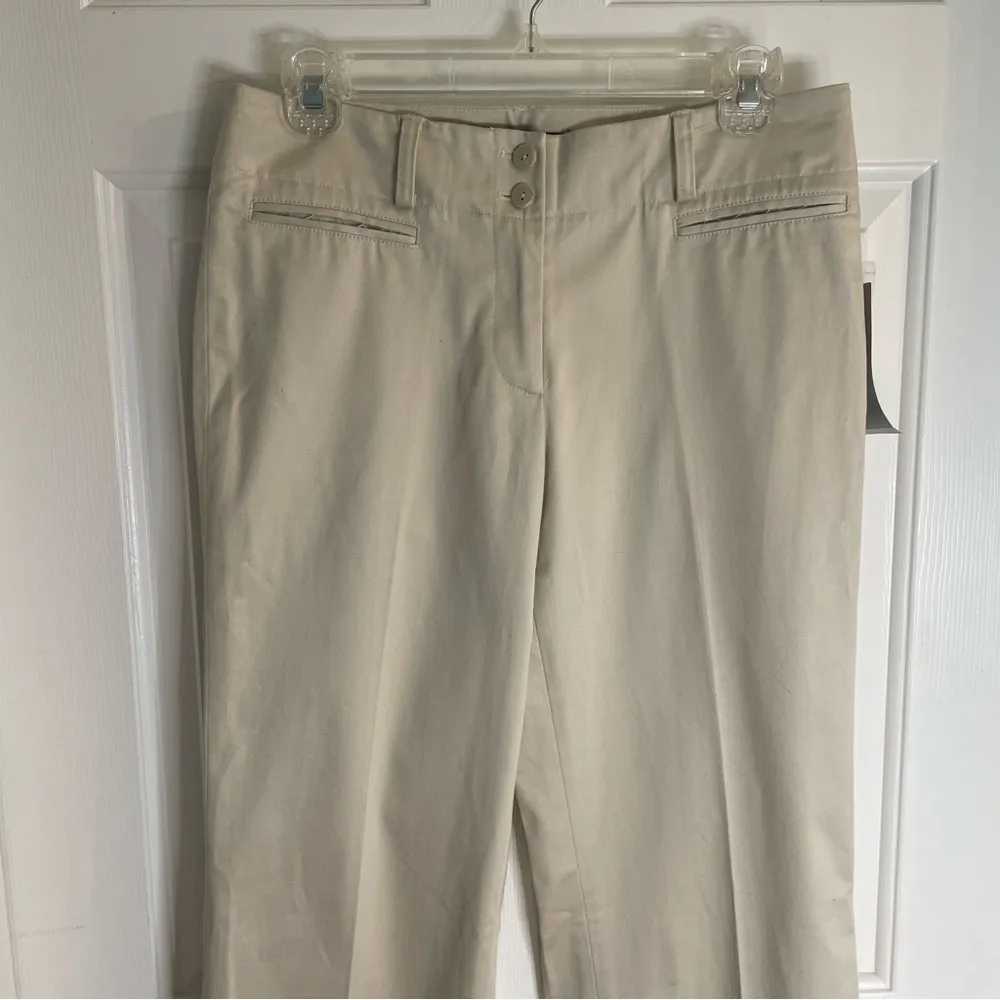 Atelier Chinos neutral tan structured capsule minimalist dressy ladies size 2 - Image 3