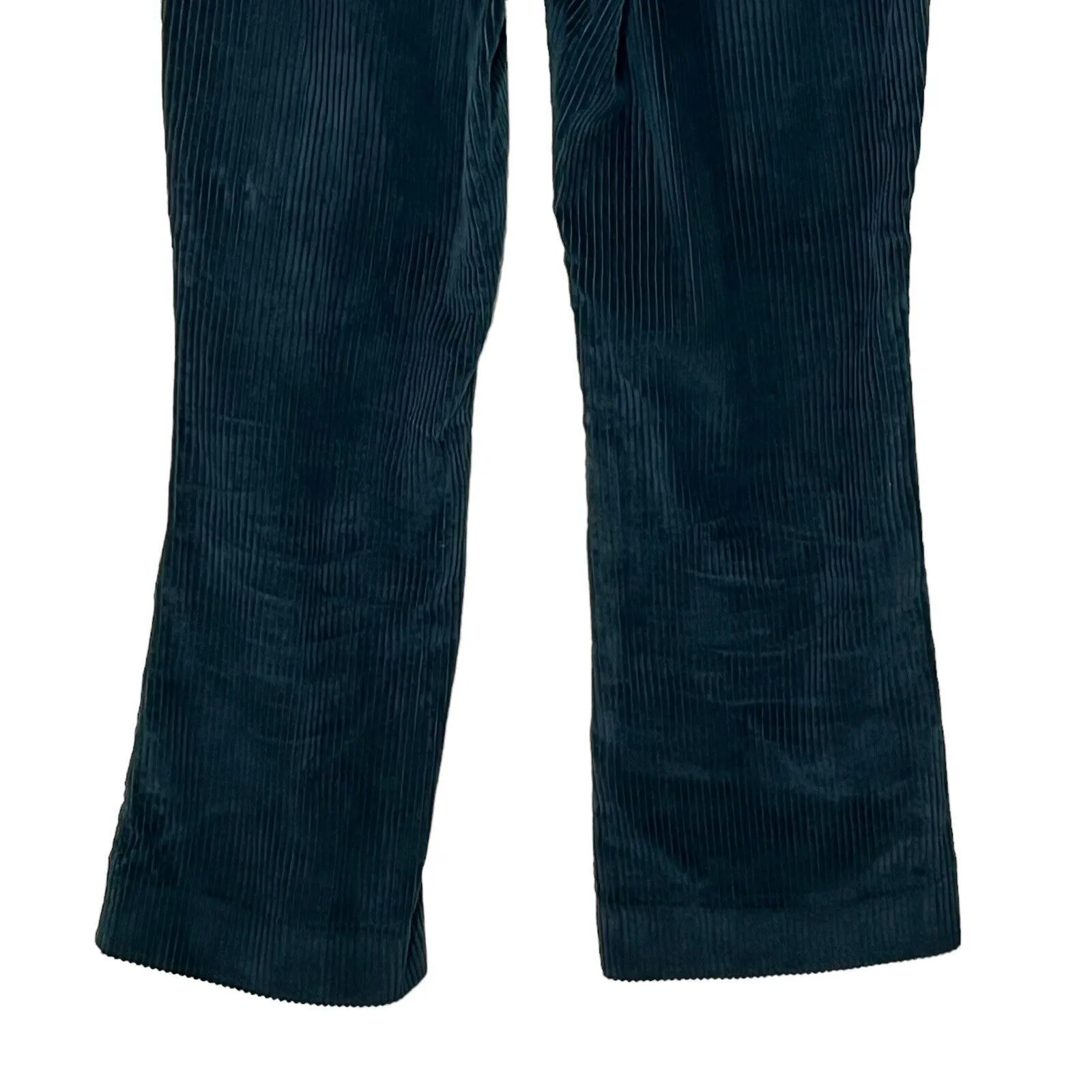 Aritzia Babaton Albers Cropped Kick Flare Pants Women’s Size 4 Green Corduroy - Image 5