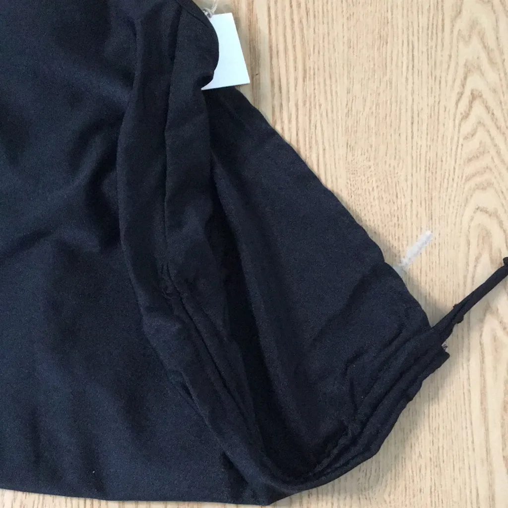 B6 New Women Clubswim Glamour Side Tie 1pc Swim Dress Underwired Black Size 10 - Image 13