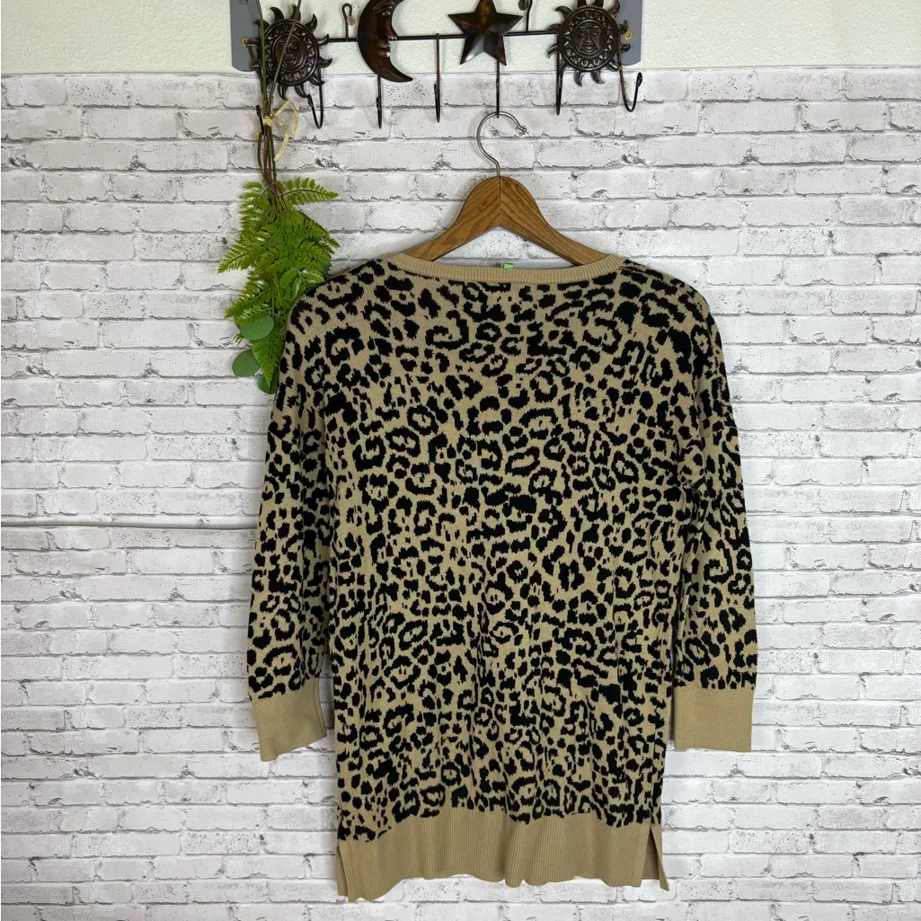 Banana Republic Animal Cheetah Print Knit Sweater - Image 6