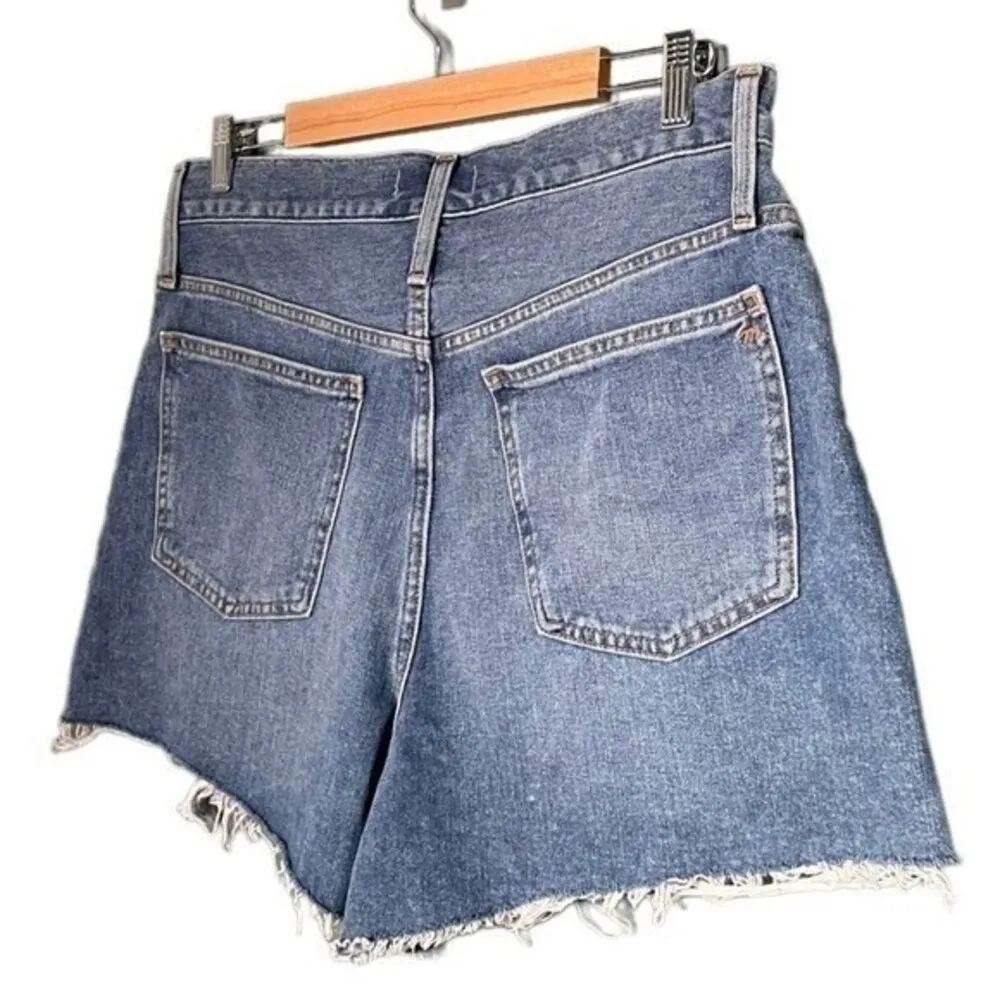 NWT Madewell Mom Short Cutoff Jean Shorts Bledsoe Mid Wash Denim Women’s Size 33 - Image 7