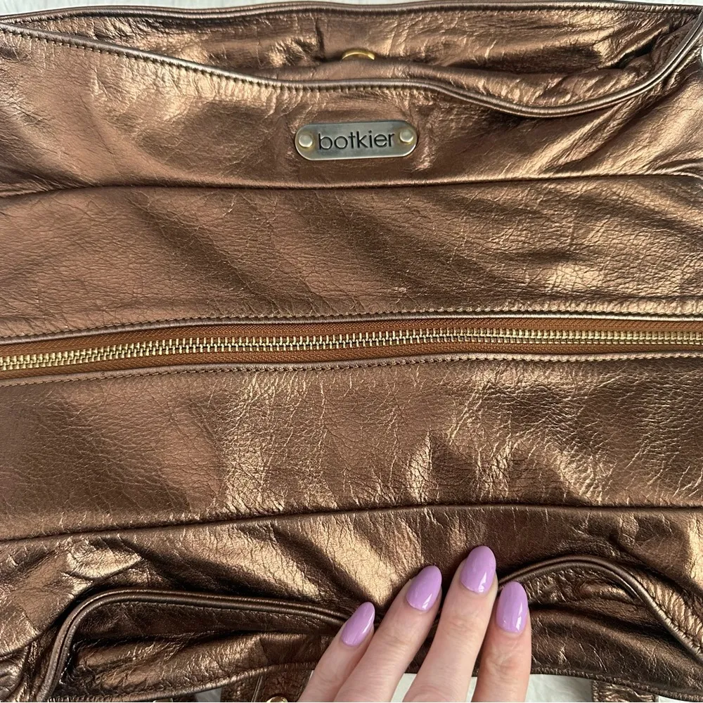 Botkier Trigger Metallic Bronze Satchel - Image 4