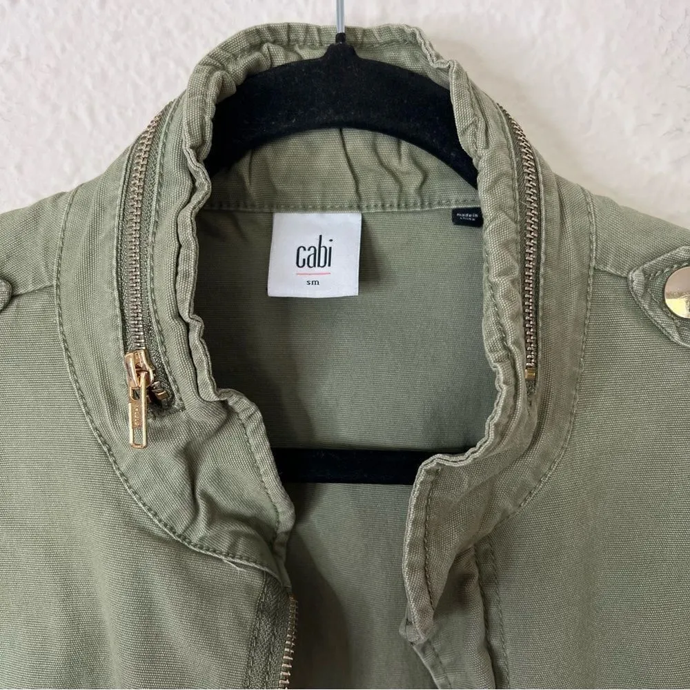 Cabi Explorer Utility Vest Jacket in Olive Green Size Small - Image 6