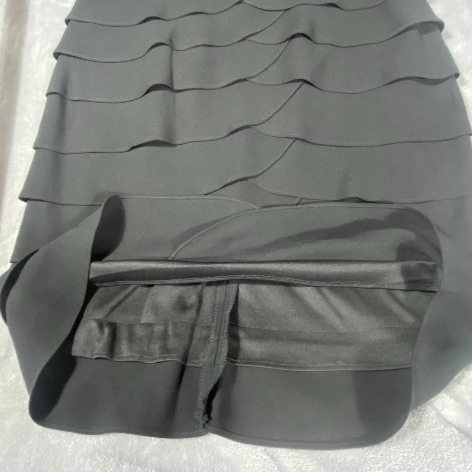 Black Dress Tiered Lace Sz 16 Jessica Howard Event Party Wedding Cruise Cocktail - Image 7