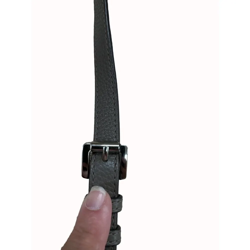 Michael Kors Authentic women’s leather chain link gray purse shoulder bag medium - Image 8