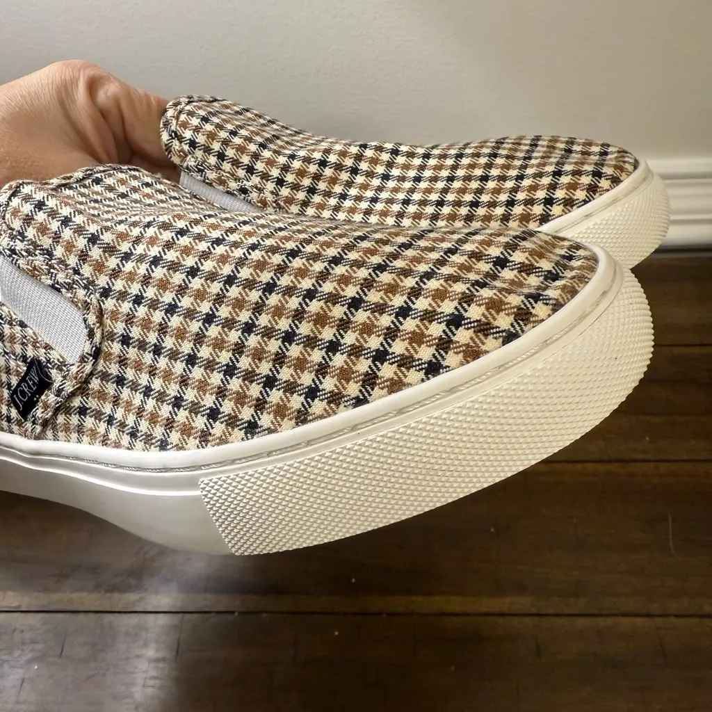 J. Crew Women’s Plaid slip-on sneakers Sz 7 - Image 8