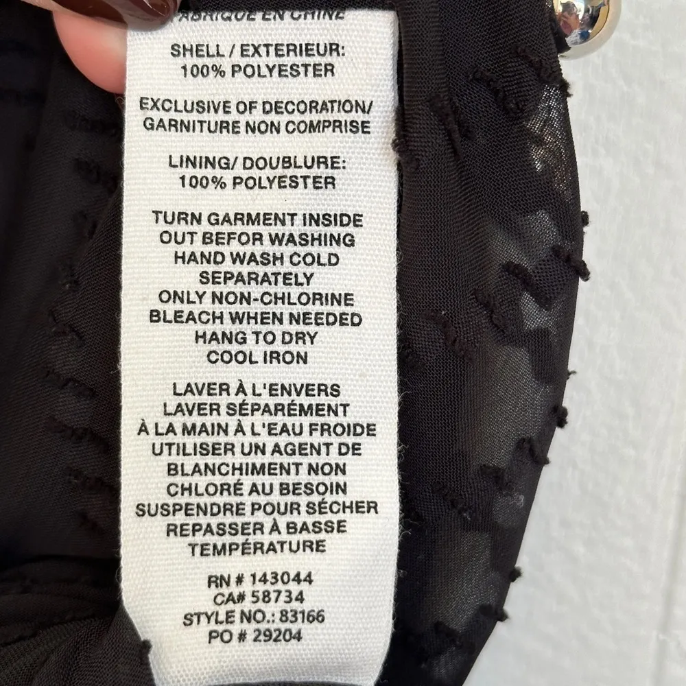 NWT AVEC LES FILLES Black Knit Cutout Studded Sheath Dress 6 - Image 12