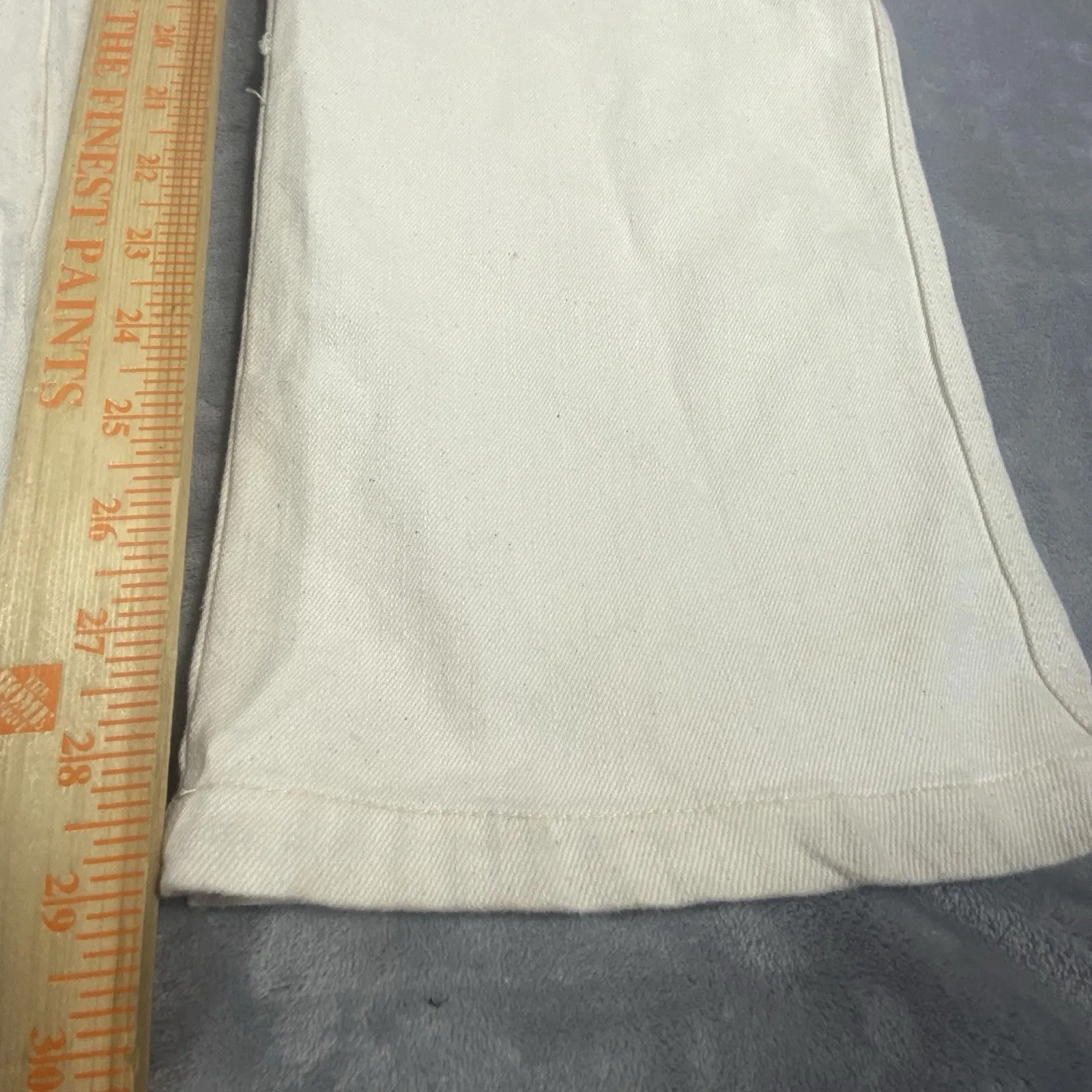 Faherty Jumpsuit Womens Large  Overland‎ Twill Cream Long Sleeve Organic Cotton - Image 13