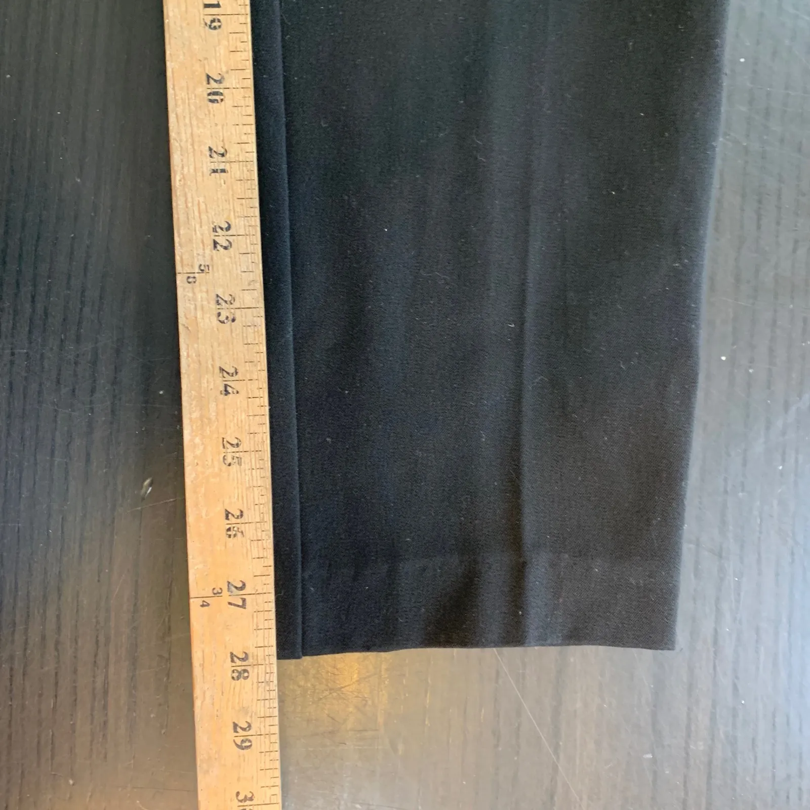 Talbots Black Classic Side Zip Pants Women Size 8 Polyester Rayon Spandex - Image 9