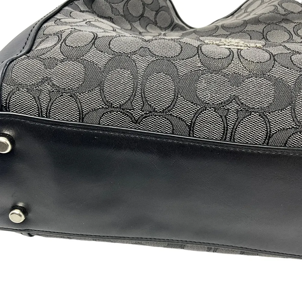 Coach Edie Shoulder Bag 31 Signature Canvas and Leather Horse and Carriage Tote - Image 15