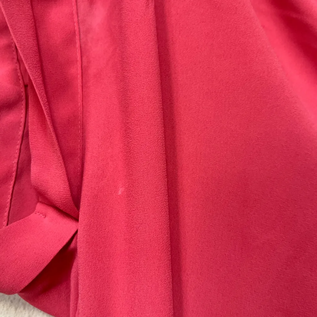 Pleione Pink Short Sleeve Tunic Blouse Size Small Workwear - Image 8