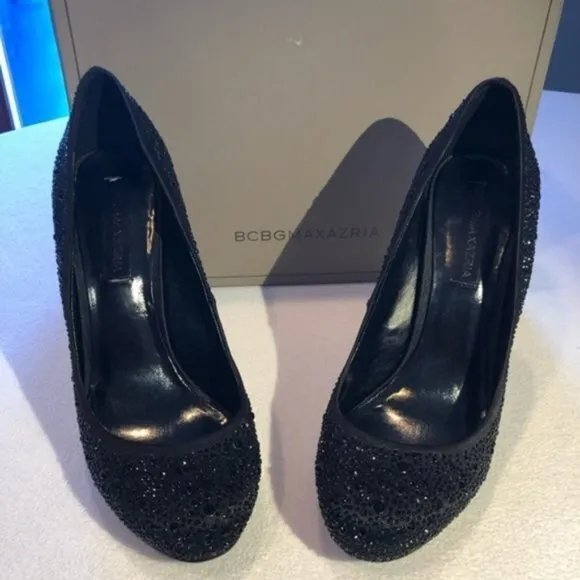 BCBGMAXAZRIA  MA-Prish Rhinestone Platform‎ Hells - Image 3