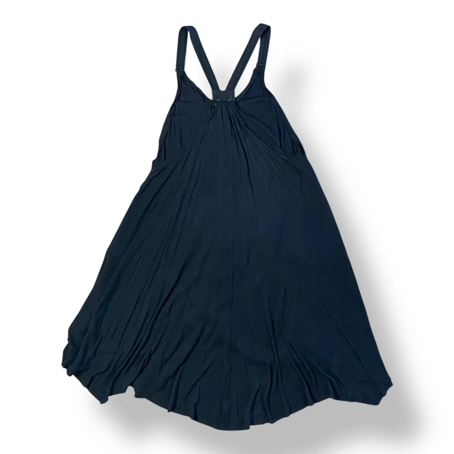 Urban Outfitters Ecoté Black Raw Hem‎ Trapeze Halter Mini Dress Size XS Boho - Image 4