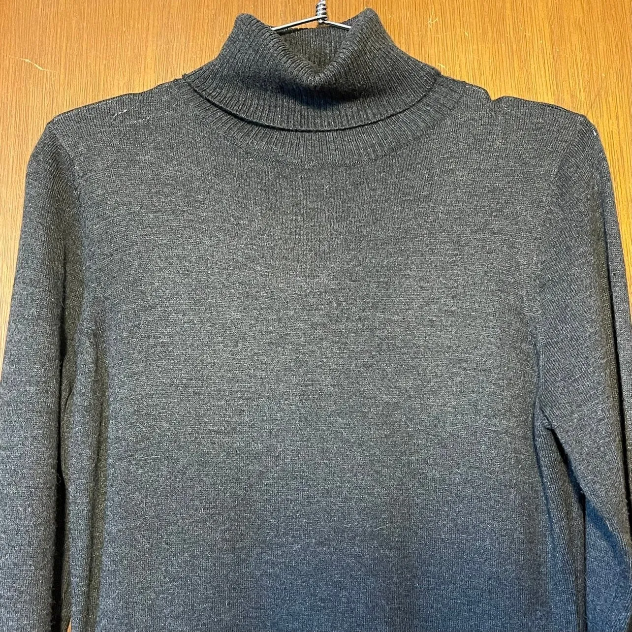 Soft Surroundings Woman's Charcoal Grey Turtleneck Knee-Length Dress Size XS - Image 2