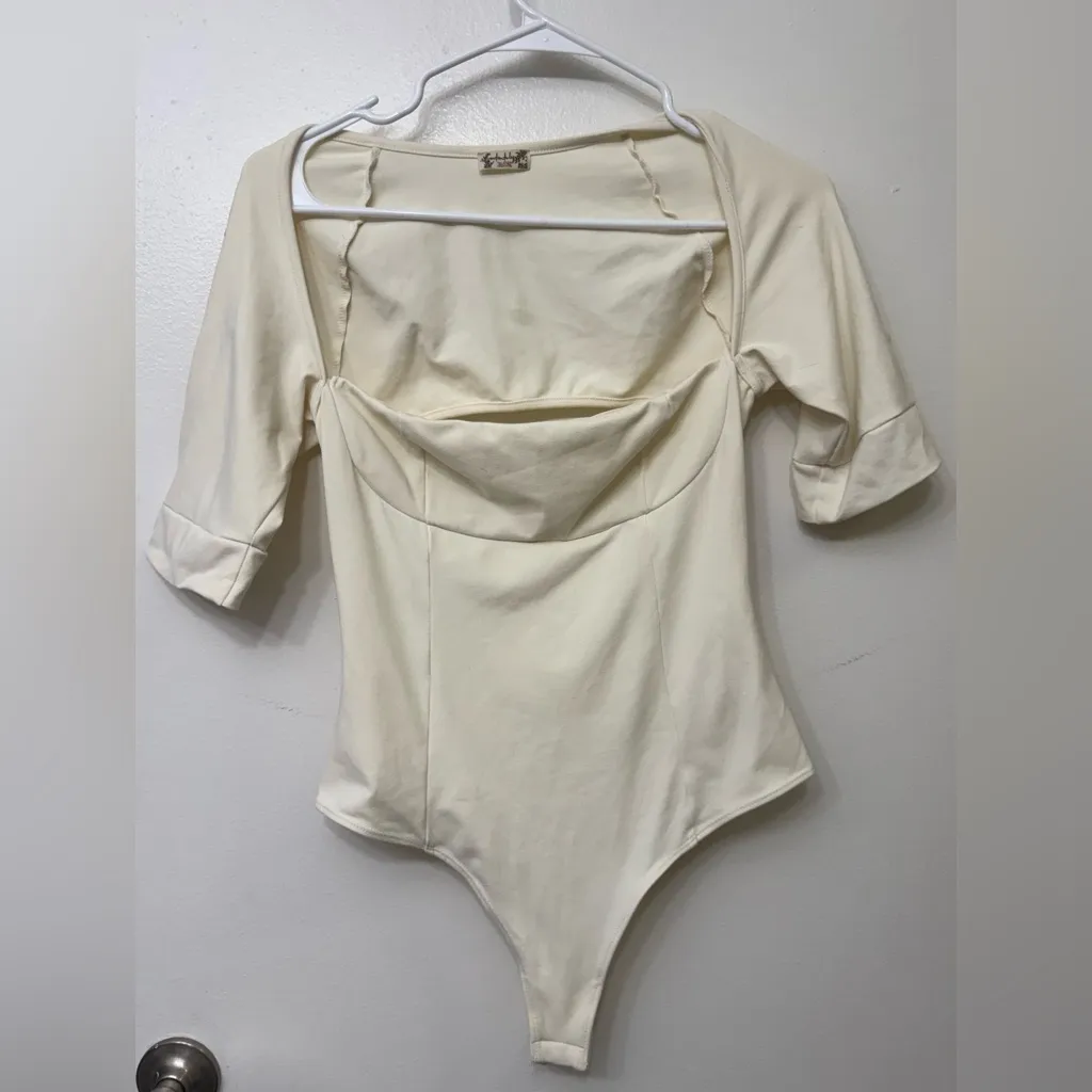 Free People Everly Square Neck Bodysuit | Women’s Fitted Stretch Top - Image 5