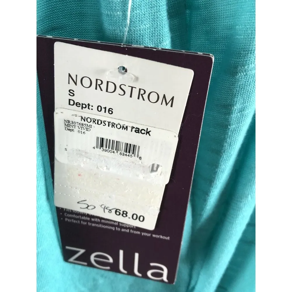 New Zella Athena Open Back Draped Cardigan Womens Sm Mint Vivid Activewear $68 - Image 4