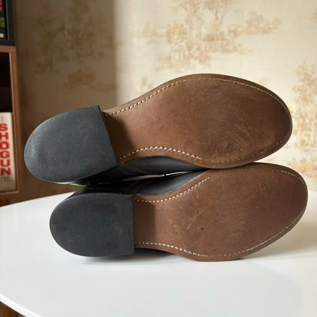 Vintage Laredo gray leather Kiltie roper lace up western whimsigoth boots 6.5 - Image 6