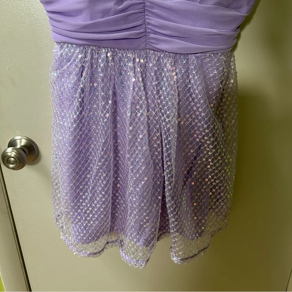 NWT - Purple Sequin Mini Dress - Image 3
