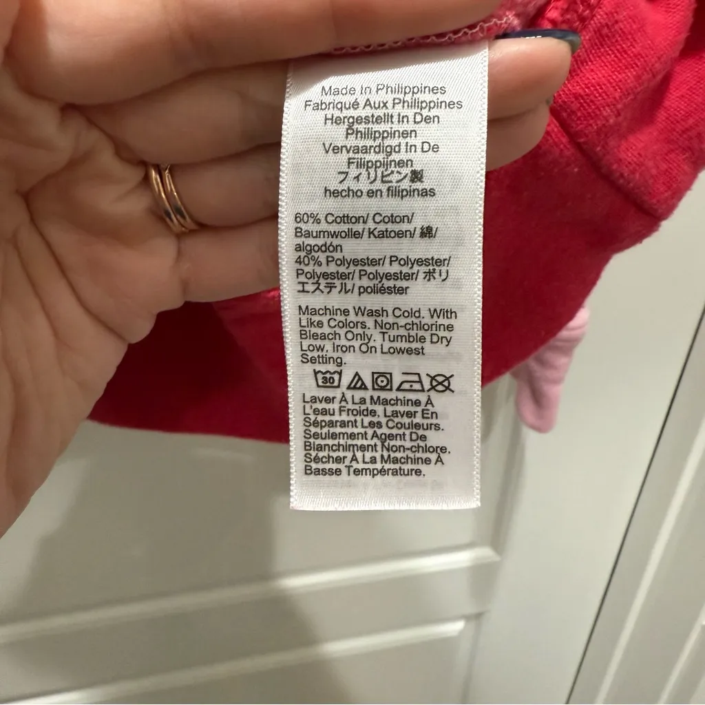 J. Crew Colorblock Half-Zip Sweatshirt in Cloudspun Fleece Burgundy Rose Pink - Image 5