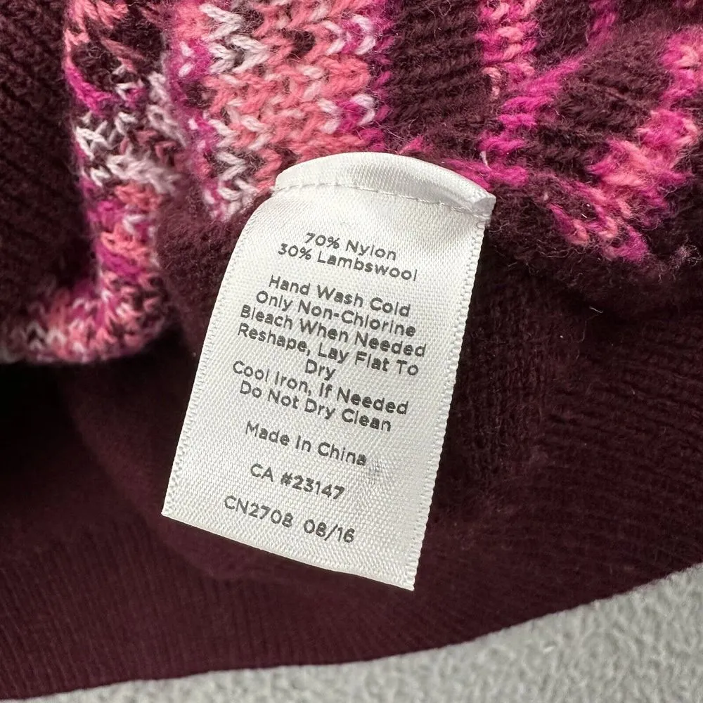 Talbots Fair Isle‎ Jeweled Rhinestone Knit Sweater Lambswool Blend Preppy W XLP - Image 5