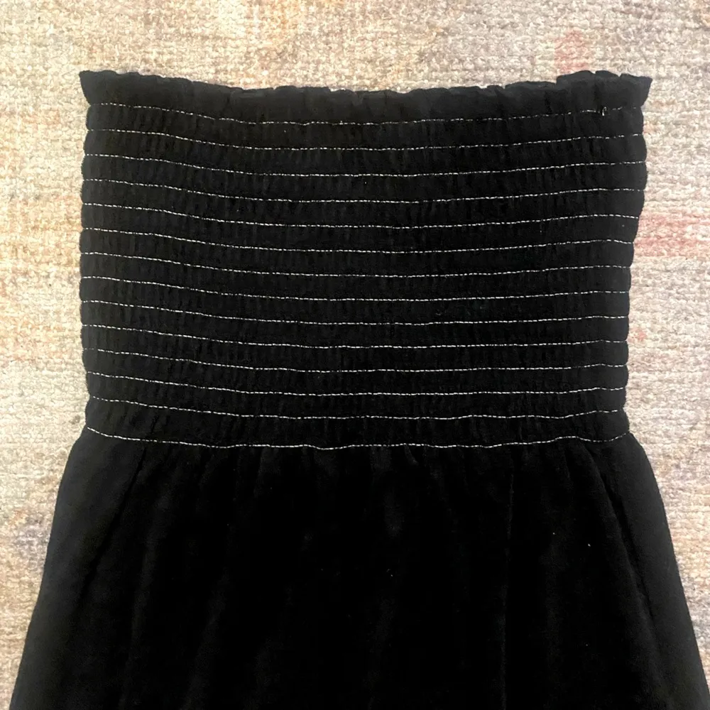 EXIST Vintage Terrycloth Smocked Strapless Dress - Image 2