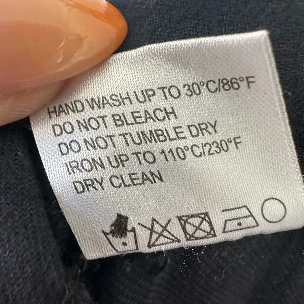 Lea & Viola Saks Off 5th 100% Cotton Solid Ruffle Jumpsuit Side Slip Pockets S - Image 9