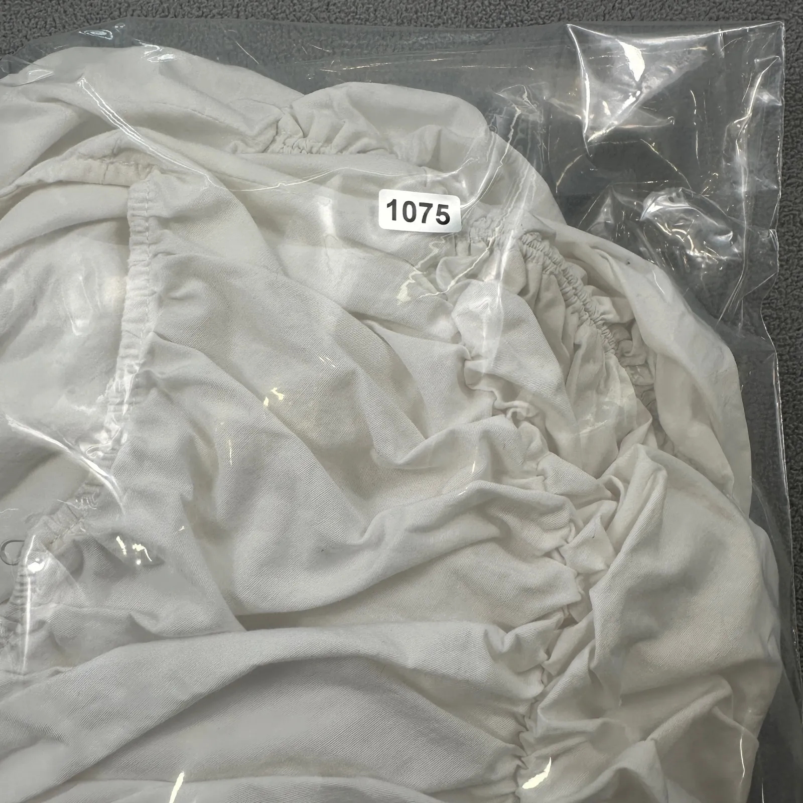 Zara Womens Ruched Top S White Long Sleeve V-Neck Blouse Side Zipper Ruching - Image 10