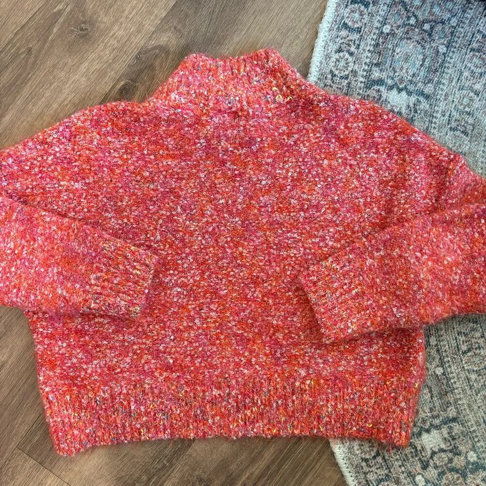 Free People Star Dust Pullover Mock Neck Sweater - Image 5