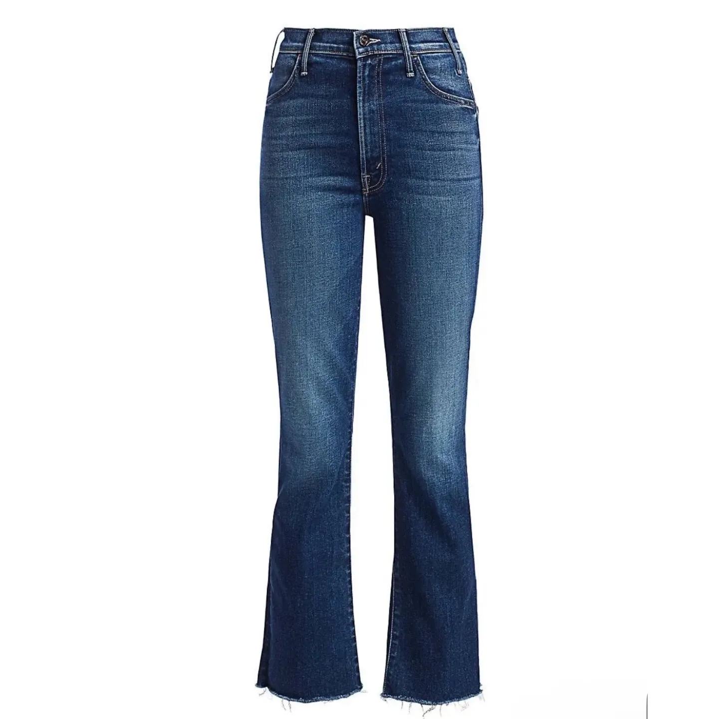 MOTHER The Hustler Ankle Fray Jeans Night Clubbing Size 29 Blue - Image 3