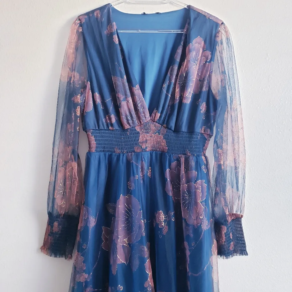 Baltic Born Layla Tulle Maxi Dress Long Sleeve New Without Tags - Image 4