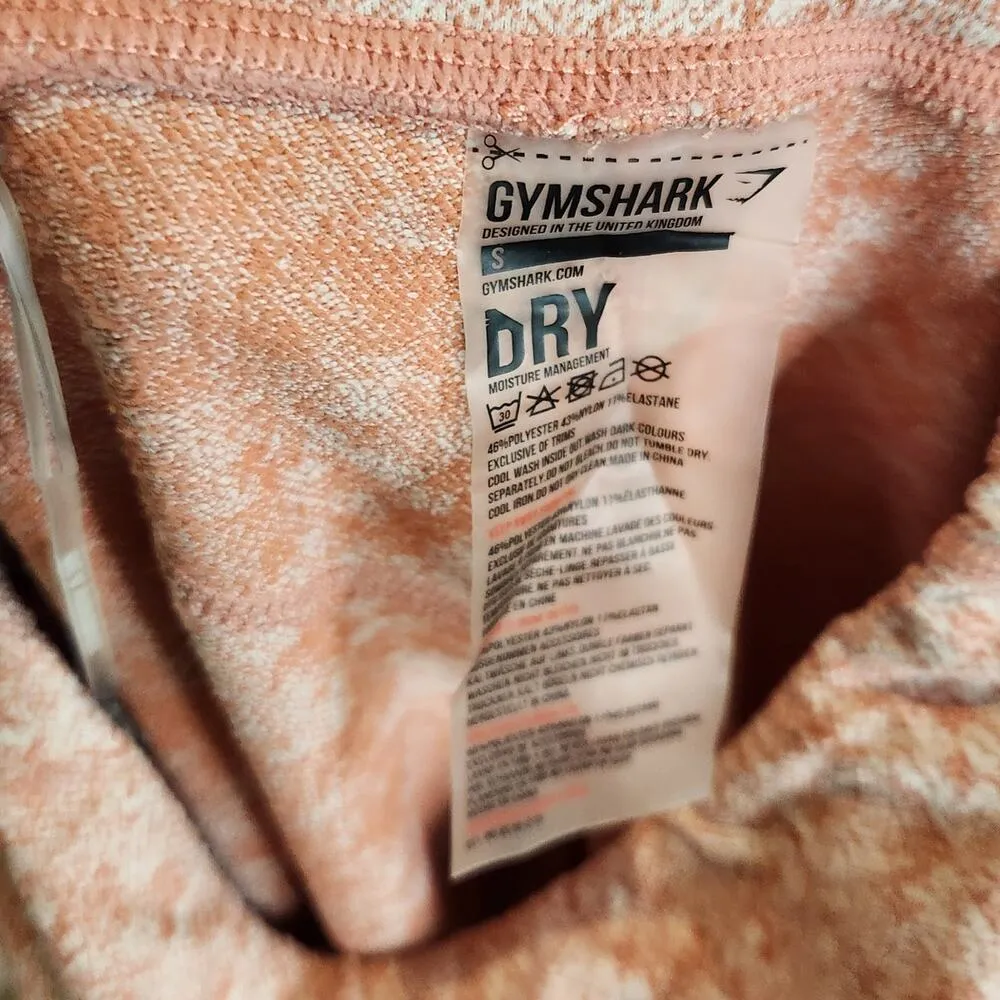 Gymshark Fleur Texture Leggings High Waisted Pull-On Dusky Pink Marl Size Small - Image 6