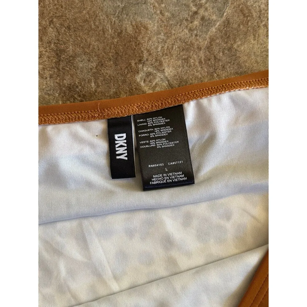 Dkny Colorblocked High Waist Bikini Bottoms Size Large Animal Print - Image 8