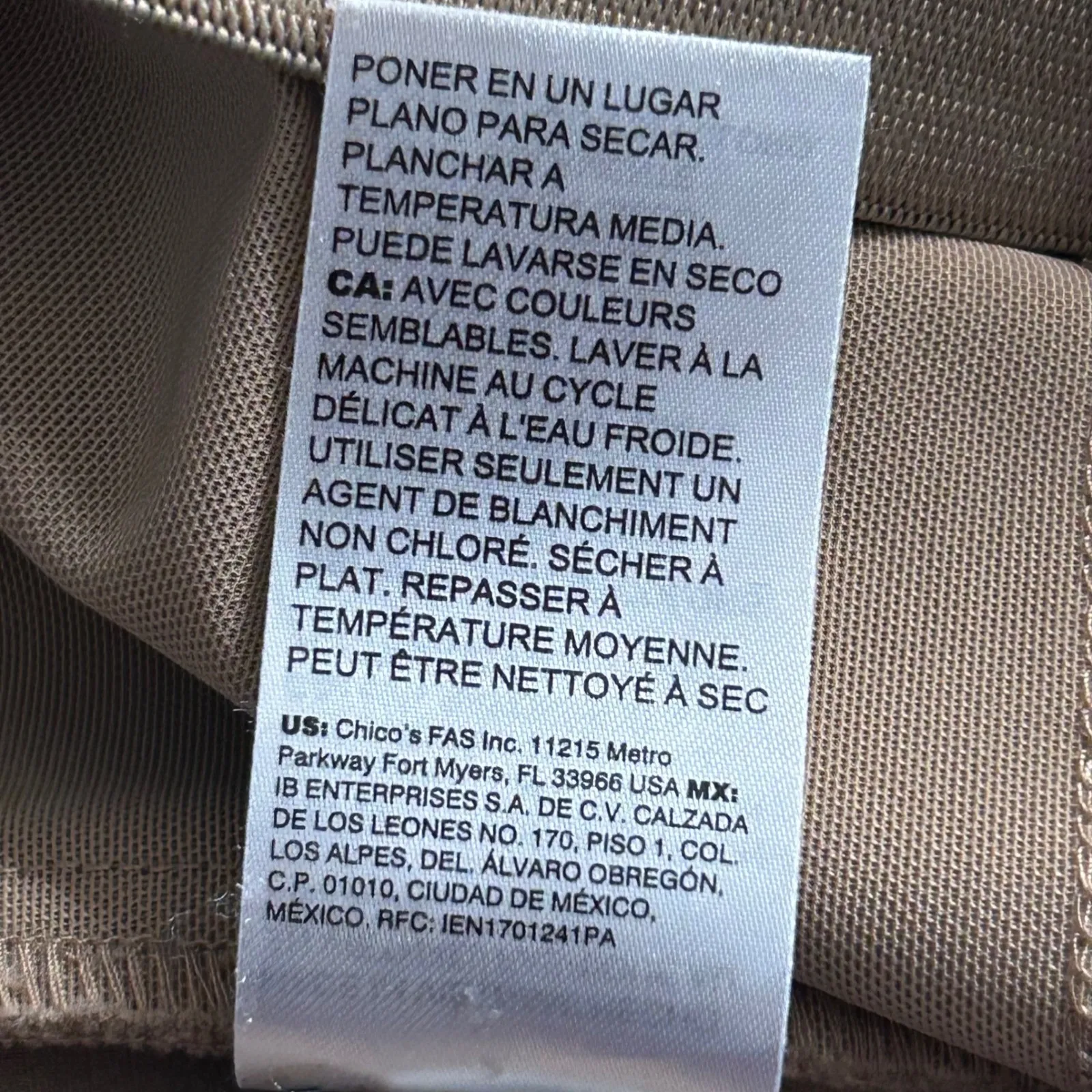 Chicos Pull On Pants Tan 16 Or 3 - Image 10