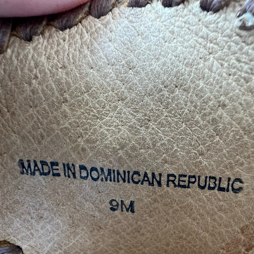 Jack Rogers Brown Leather Cork Wedge Sandals Women's 9 US - Image 9