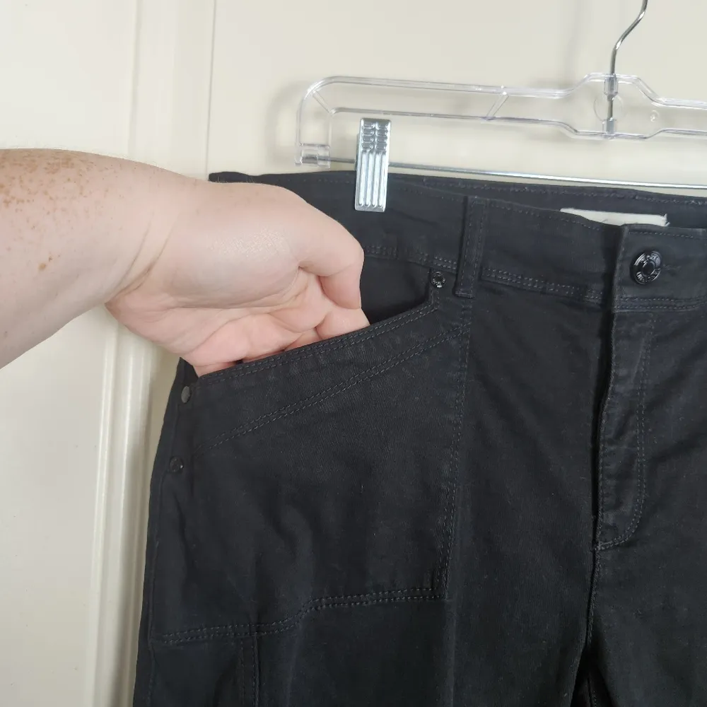 Gloria Vanderbilt Womens Jeans Black Khaki Nicolette Size 12 - Image 5