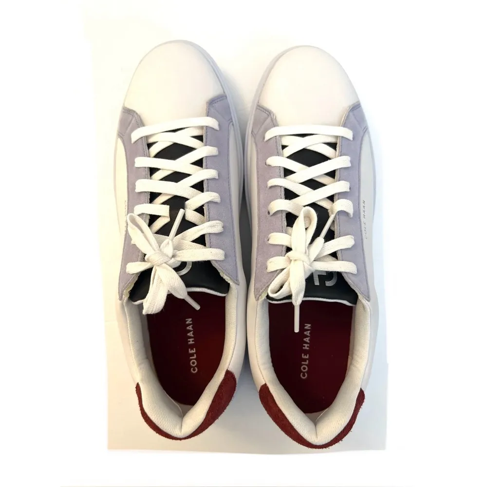 Cole Haan Grand Crosscourt Daily Ivory/Syrah Leather Fashion Sneakers Sz… - Image 10