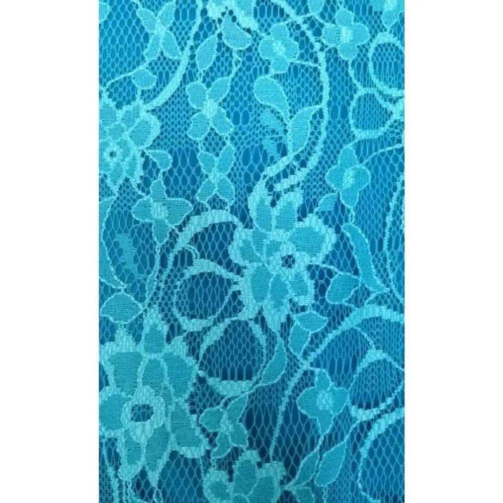Teal Blue Lace A - Image 5