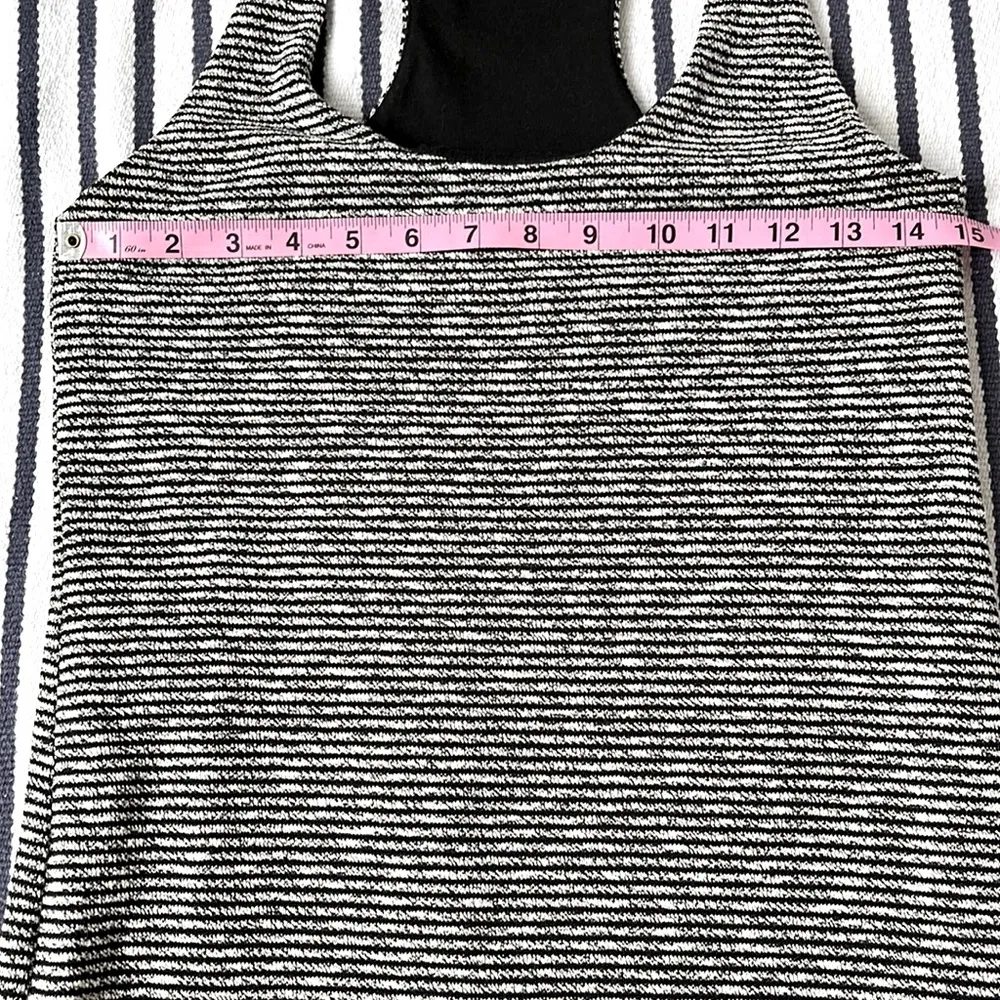 Banana Republic Black & White Striped Knit Maxi Dress XS - Image 10